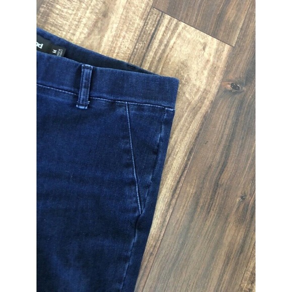 Betabrand Womens Pull On Jeans Size M Stretch Dark Indigo Blue Straight Leg Yoga - Picture 3 of 9